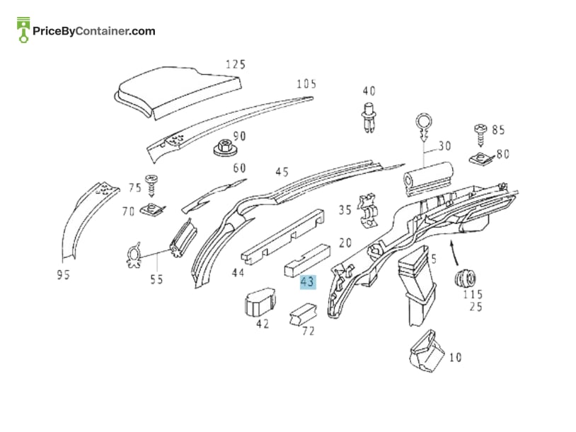 MERCEDES-BENZ 2028310998 — MERCEDES BENZ GENUINE SEAL A2028310998