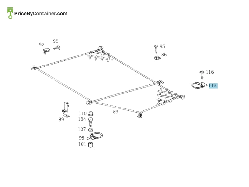 MERCEDES-BENZ 2028600214 — MERCEDES BENZ GENUINE BRACKET A2028600214