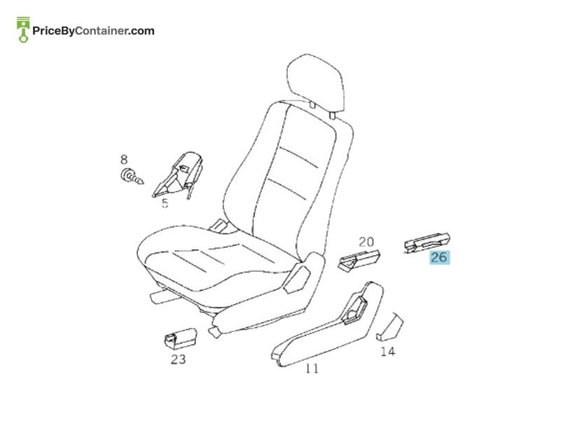 MERCEDES-BENZ 2029190620 — MERCEDES BENZ GENUINE BRACKET A2029190620