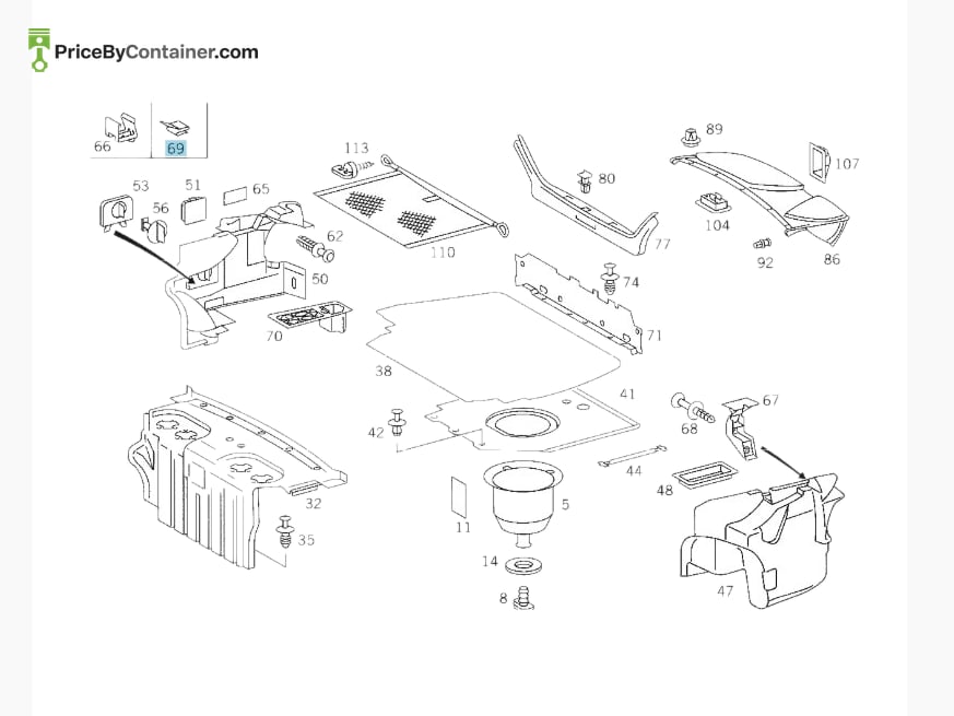 MERCEDES-BENZ 2029881478 — MERCEDES BENZ GENUINE CLAMP A2029881478