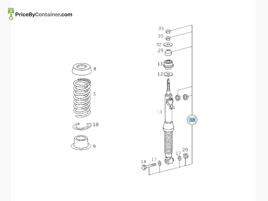 MERCEDES-BENZ 2029900099 — MERCEDES BENZ GENUINE REPAIR KIT A2029900099