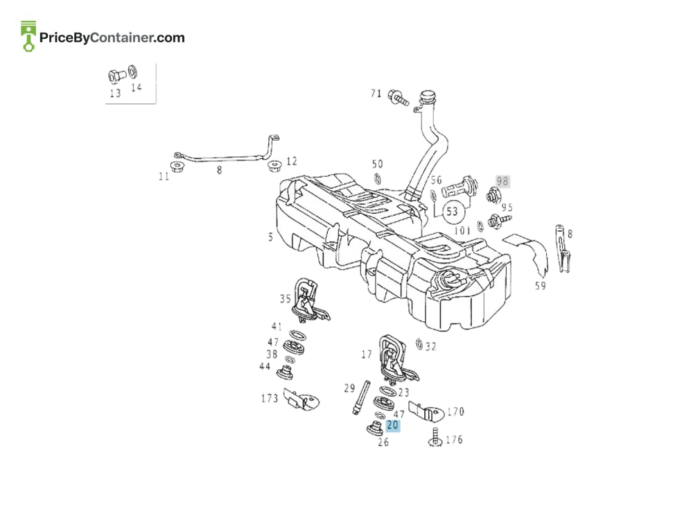 MERCEDES-BENZ 2029970145 — MERCEDES BENZ GENUINE SEALING RING A2029970145