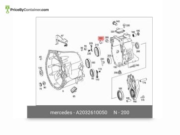 MERCEDES-BENZ 2032610050 — Mercedes-Benz Genuine BUSHING 2032610050