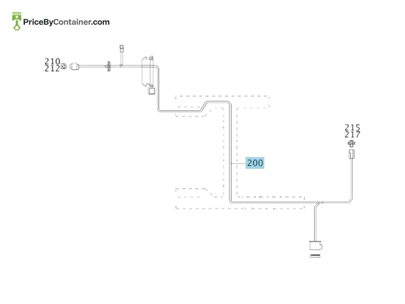 MERCEDES-BENZ 2034406008 — MERCEDES BENZ GENUINE WIRING HARNESS A2034406008