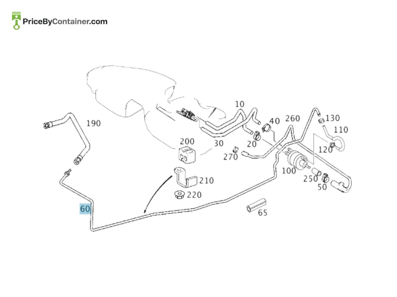 MERCEDES-BENZ 2034700164 — MERCEDES BENZ GENUINE LINE A2034700164