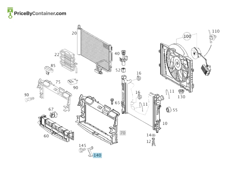 MERCEDES-BENZ 2035011320 — MERCEDES BENZ GENUINE BRACKET A2035011320