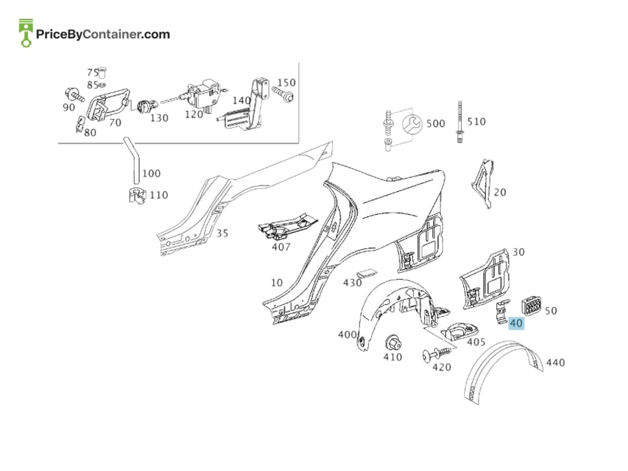 MERCEDES-BENZ 2036371514 — MERCEDES BENZ GENUINE BRACKET A2036371514