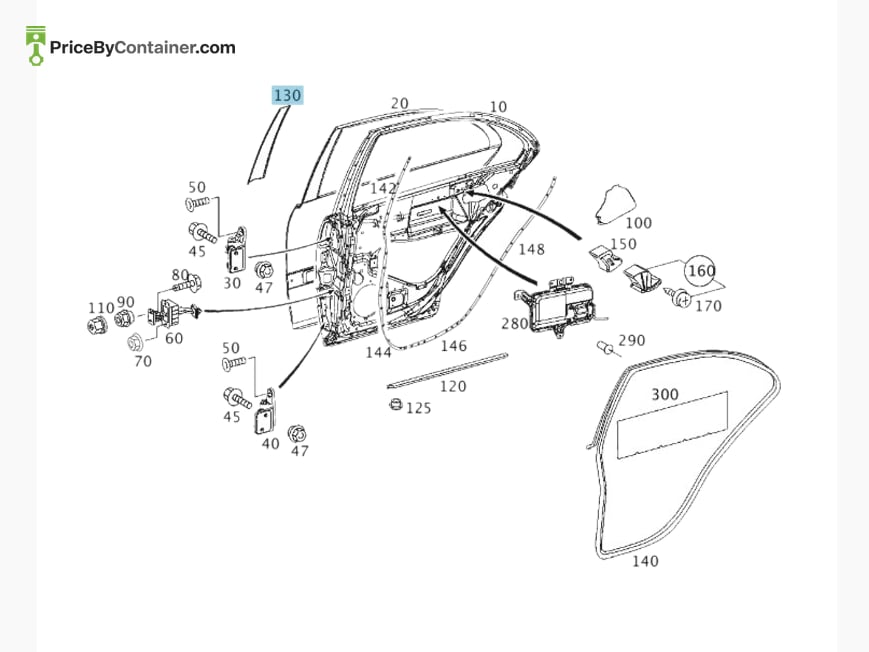 MERCEDES-BENZ 2036900987 — MERCEDES BENZ GENUINE FACING A2036900987