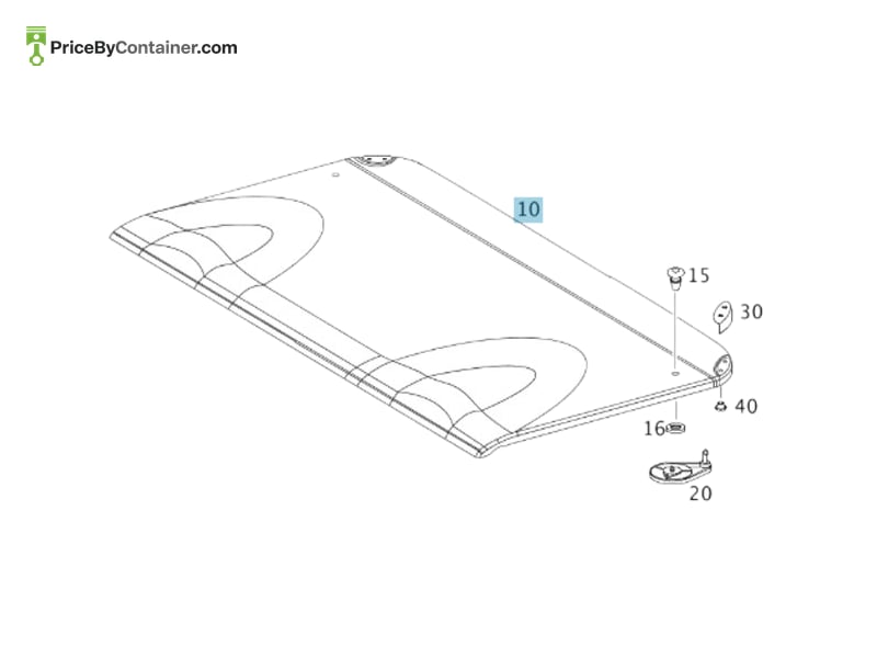 MERCEDES-BENZ 20369055499C60 — MERCEDES BENZ GENUINE TRIM A20369055499C60