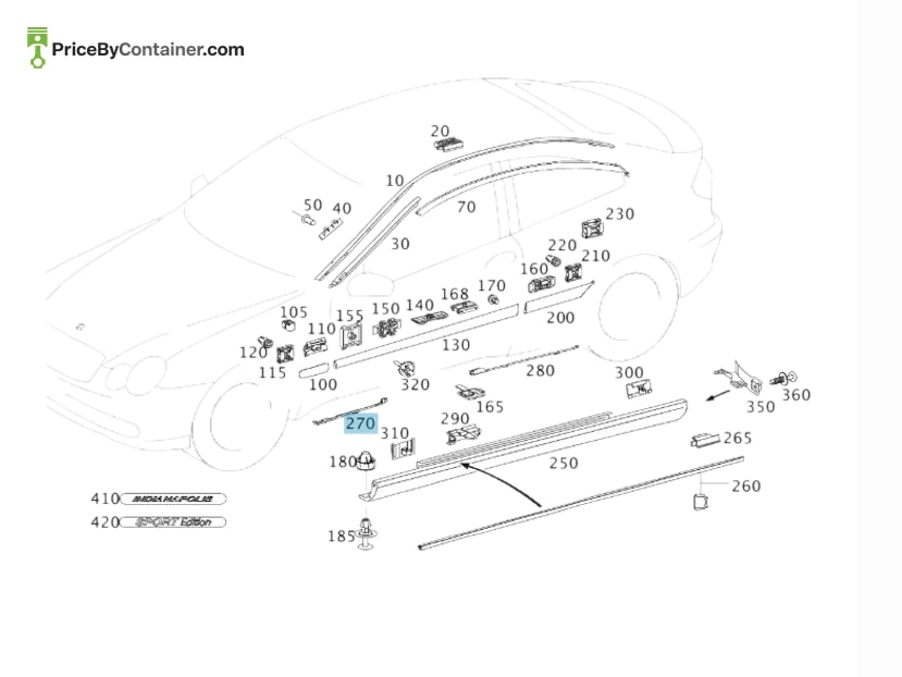 MERCEDES-BENZ 2036982298 — MERCEDES BENZ GENUINE SEALING A2036982298