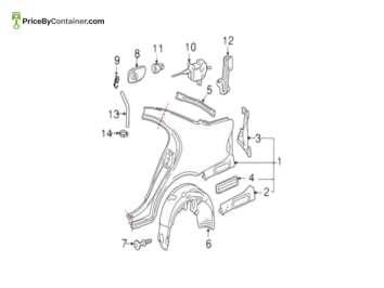 MERCEDES-BENZ 2037580136 — Mercedes-Benz Genuine FLAP SPRING 2037580136