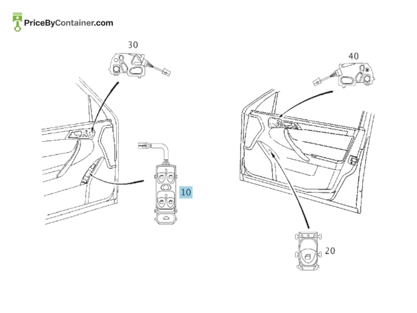 MERCEDES-BENZ 20382008109116 — MERCEDES BENZ GENUINE SWITCH A20382008109116