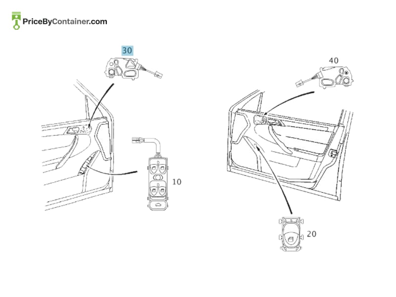 MERCEDES-BENZ 20382073107167 — MERCEDES BENZ GENUINE DOOR SWITCH A20382073107167