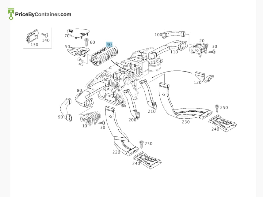 MERCEDES-BENZ 20383013547206 — MERCEDES BENZ GENUINE Nozzle A20383013547206