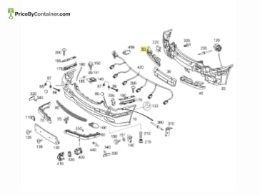 MERCEDES-BENZ 2038850437 — DESCRIPTION Mercedes-Benz Genuine Original New Energy-Absorbing unit Right 2038850437