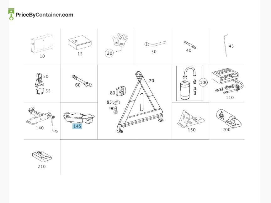 MERCEDES-BENZ 20389904147C45 — MERCEDES BENZ GENUINE BRACKET A20389904147C45
