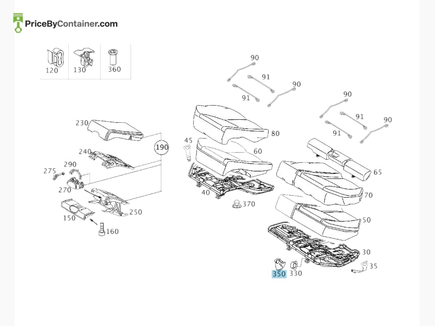 MERCEDES-BENZ 20392200308J12 — MERCEDES BENZ GENUINE COVER A20392200308J12