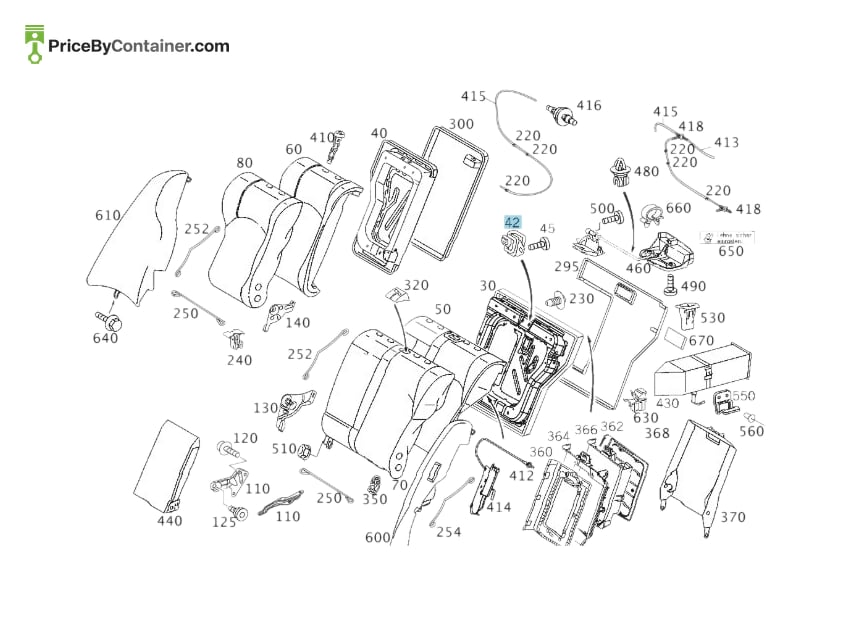MERCEDES-BENZ 2039230032 — MERCEDES BENZ GENUINE BRACKET A2039230032