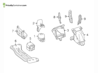 MERCEDES-BENZ 204240541764 — Mercedes-Benz Genuine ENG MOUNT 204240541764