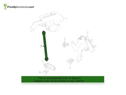MERCEDES-BENZ 2043230016 — Mercedes-Benz Genuine LINK ROD 2043230016
