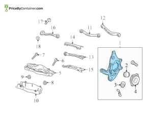 MERCEDES-BENZ 2043500341 — Mercedes-Benz Genuine KNUCKLE LEFT 2043500341