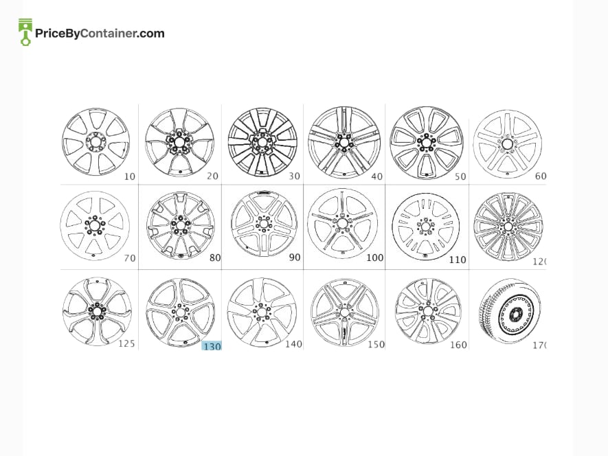 MERCEDES-BENZ 20440102047X21 — MERCEDES BENZ GENUINE DISK WHEEL A20440102047X21