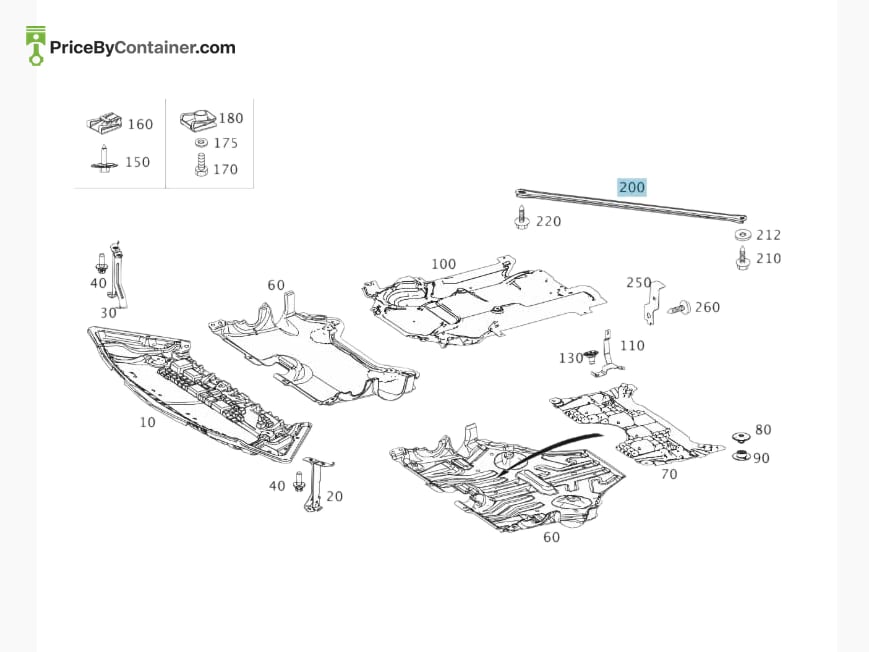 MERCEDES-BENZ 2045241147 — MERCEDES BENZ GENUINE STRUT A2045241147