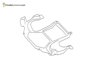 MERCEDES-BENZ 2045243230 — Mercedes-Benz Genuine ENGINE COVER 2045243230