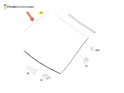 MERCEDES-BENZ 2046703601 — MERCEDES BENZ WINDSHIELD GENUINE BODY PARTS 2046703601