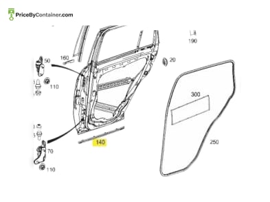 MERCEDES-BENZ 2046905262 — MERCEDES BENZ GENUINE STRIP 2046905262