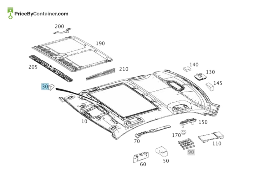 MERCEDES-BENZ 2046950097 — MERCEDES BENZ GENUINE INTERMEDIATE LAYER A2046950097
