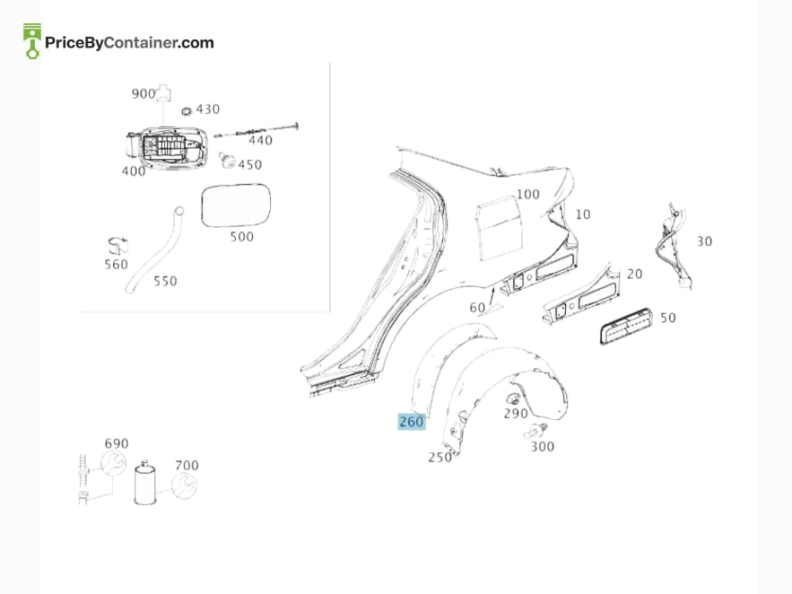 MERCEDES-BENZ 2046980022 — MERCEDES BENZ GENUINE DAMPENING A2046980022