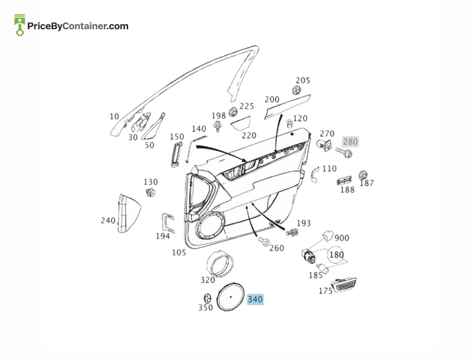 MERCEDES-BENZ 20472001898N84 — MERCEDES BENZ GENUINE COVERING PANEL A20472001898N84