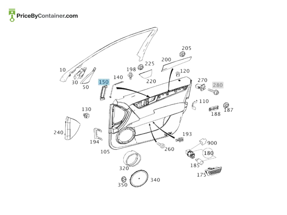 MERCEDES-BENZ 2047271288 — MERCEDES BENZ GENUINE COVER A2047271288