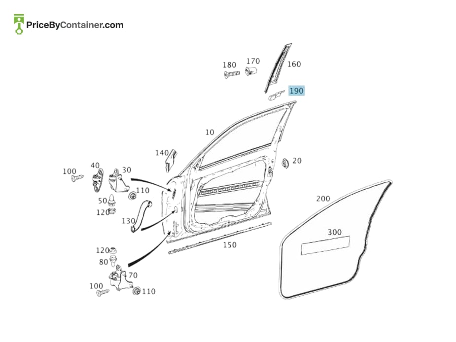 MERCEDES-BENZ 2047271388 — MERCEDES BENZ GENUINE COVER A2047271388