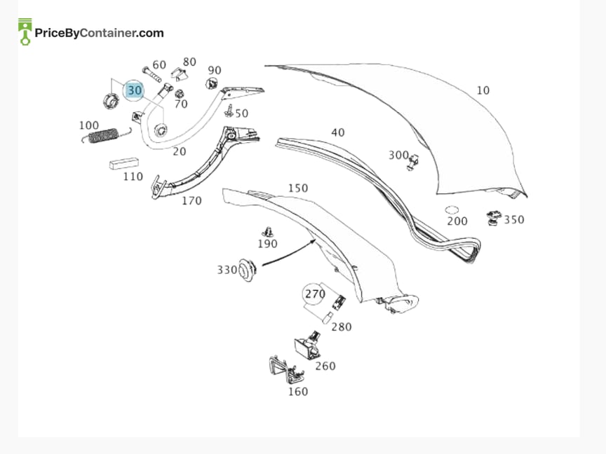 MERCEDES-BENZ 2047510297 — MERCEDES BENZ GENUINE TS INTERMEDIATE LAYER A2047510297