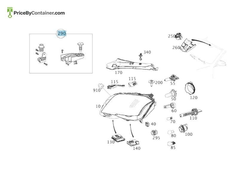 MERCEDES-BENZ 2048200814 — MERCEDES BENZ GENUINE REPAIR KIT HOLDER A2048200814