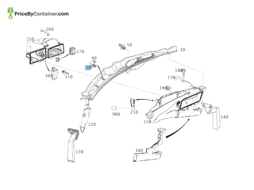 MERCEDES-BENZ 2048320614 — MERCEDES BENZ GENUINE BRACKET A2048320614