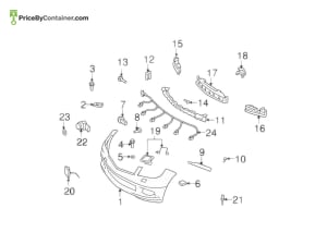 MERCEDES-BENZ 2048810506 — Mercedes-Benz Genuine BUMPER BRACKET 2048810506