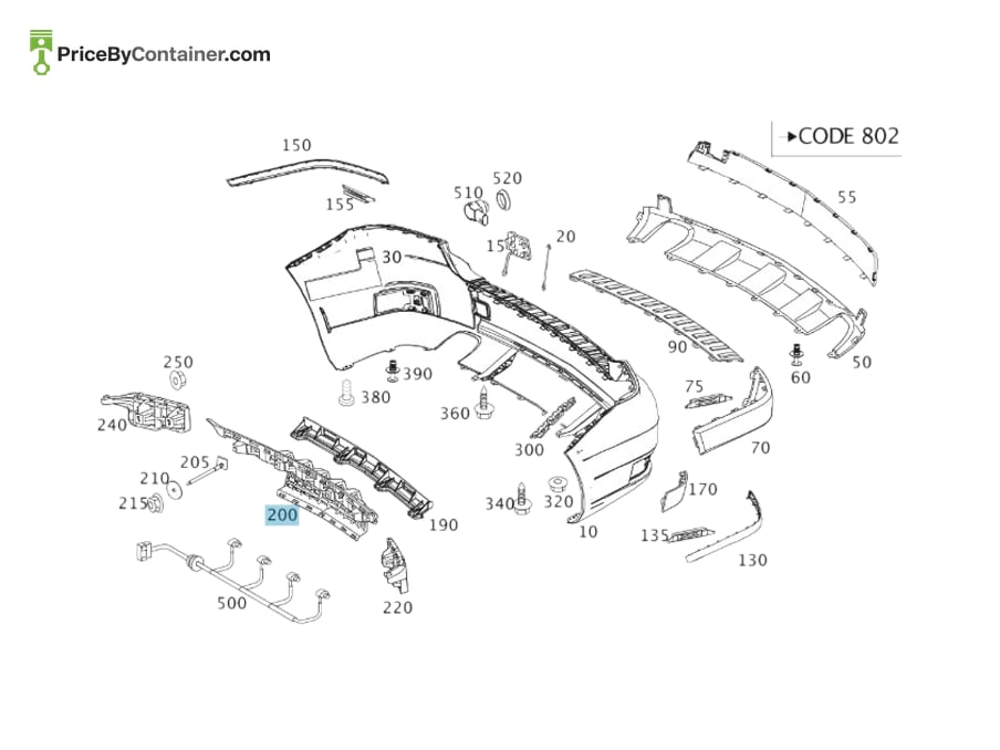 MERCEDES-BENZ 2048852165 — MERCEDES BENZ GENUINE BASIC CARRIER A2048852165