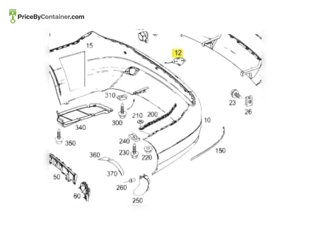 MERCEDES-BENZ 20488559239999 — MERCEDES BENZ GENUINE COVER, TOWING EYE 20488559239999