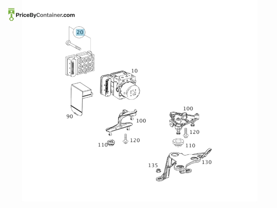 MERCEDES-BENZ 204901230080 — MERCEDES BENZ GENUINE REPAIR KIT CONTROL UNIT A204901230080