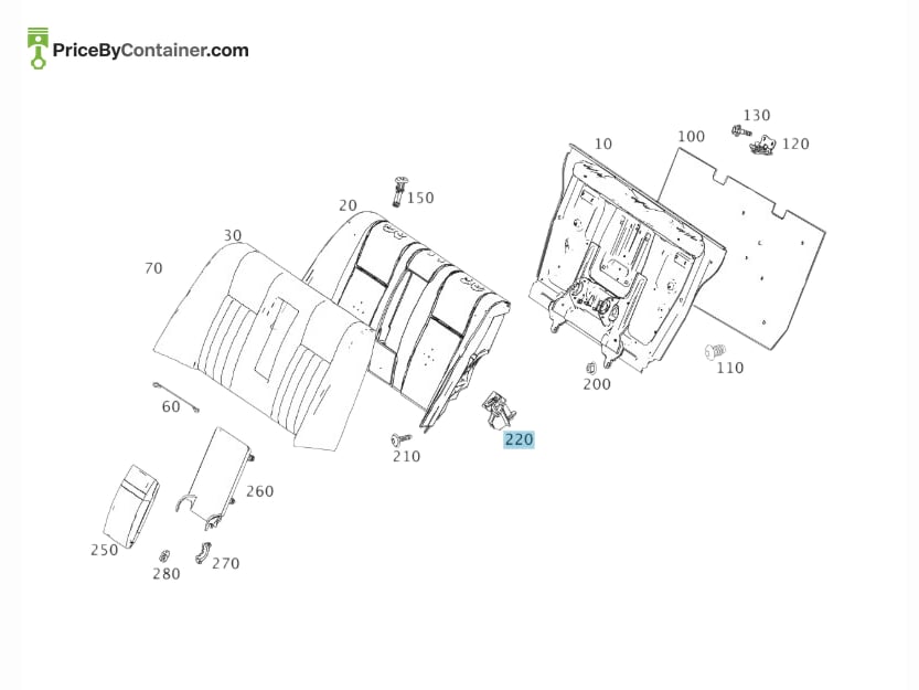 MERCEDES-BENZ 2049230114 — MERCEDES BENZ GENUINE BRACKET A2049230114