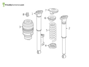MERCEDES-BENZ 2053206402 — Mercedes-Benz Genuine REAR LH SHOCK ABSORBER 2053206402