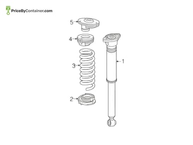 MERCEDES-BENZ 2053207503 — Mercedes-Benz Genuine SHOCK ABSORBER 2053206100 2053207503