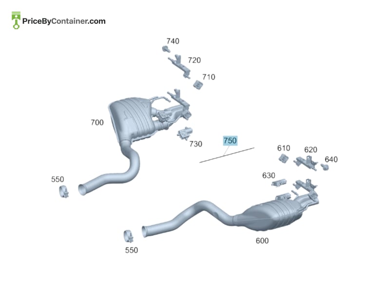 MERCEDES-BENZ 2055404100 — MERCEDES BENZ GENUINE ELECTRICAL WIRING HARNESS A2055404100