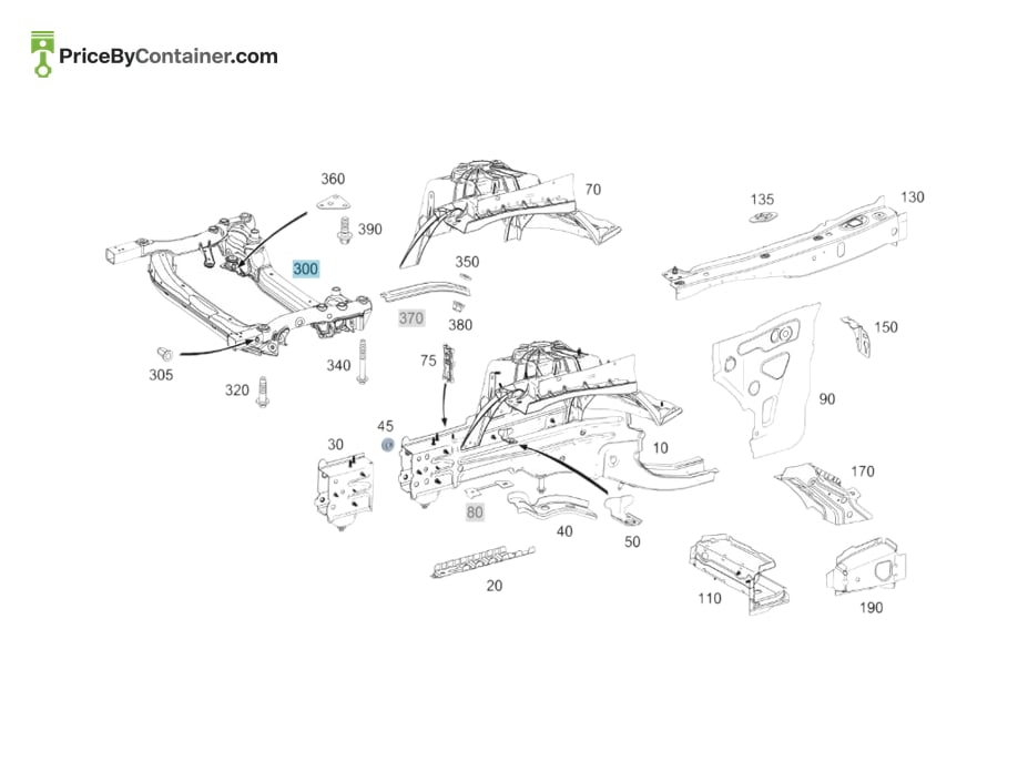 MERCEDES-BENZ 2056203001 — MERCEDES BENZ GENUINE INTEGRAL CARRIER A2056203001