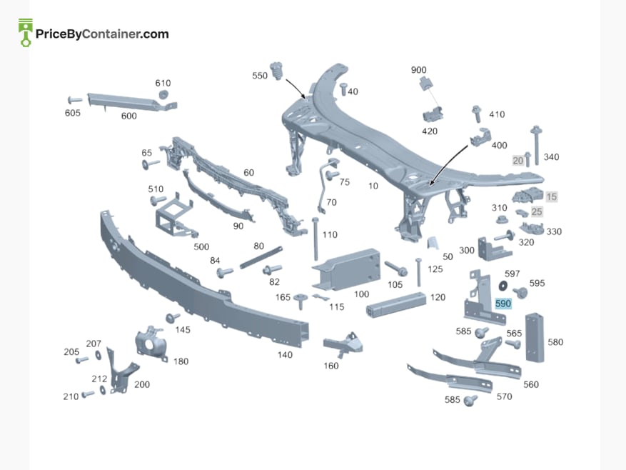 MERCEDES-BENZ 2056207900 — MERCEDES BENZ GENUINE BRACKET A2056207900