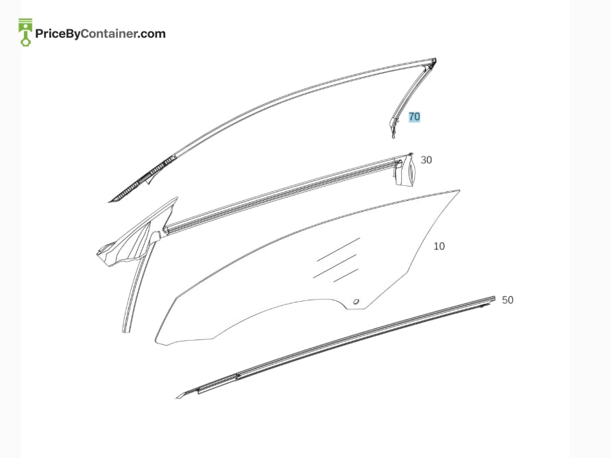 MERCEDES-BENZ 2056730298 — MERCEDES BENZ GENUINE SEALING FRAME A2056730298
