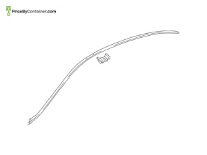 MERCEDES-BENZ 2056900182 — Mercedes-Benz Genuine WATER DEFLECTOR 2056900182